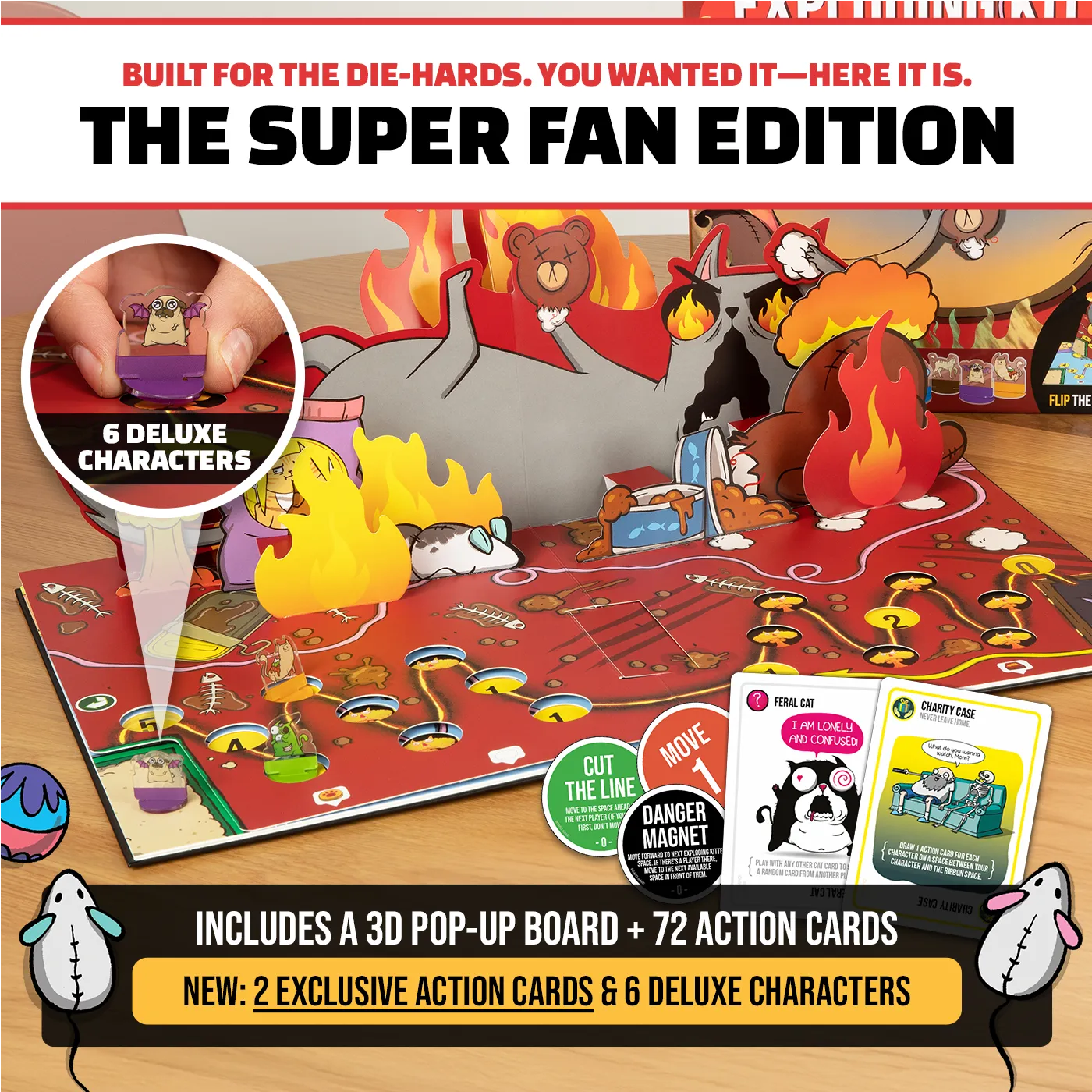 Exploding Kittens Super Fan Edition gioco da tavolo strategico