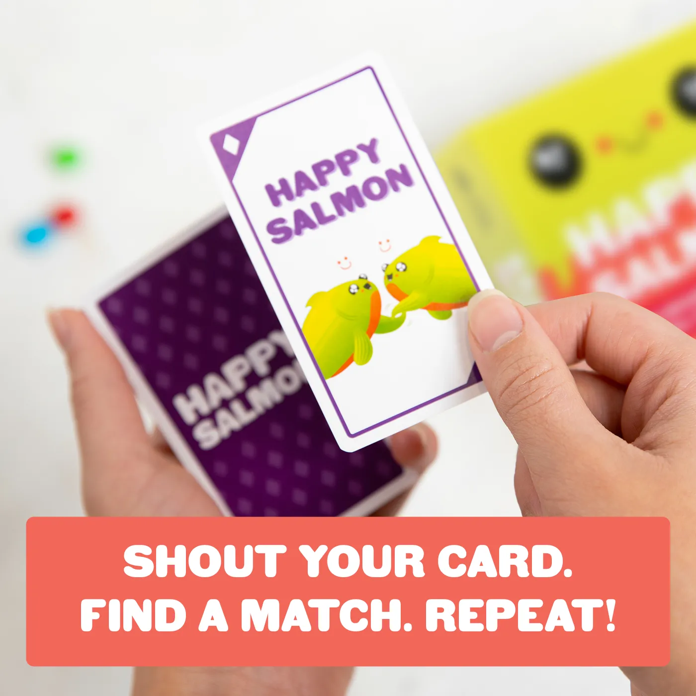 Exploding Kittens Happy Salmon gioco carte versione piccola party