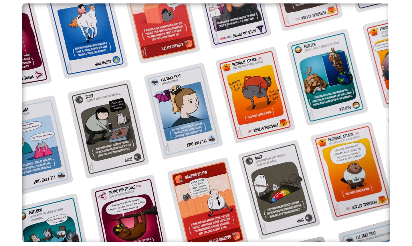 Exploding Kittens Epic Party Bundle gioco carte + Barking Kittens inglese