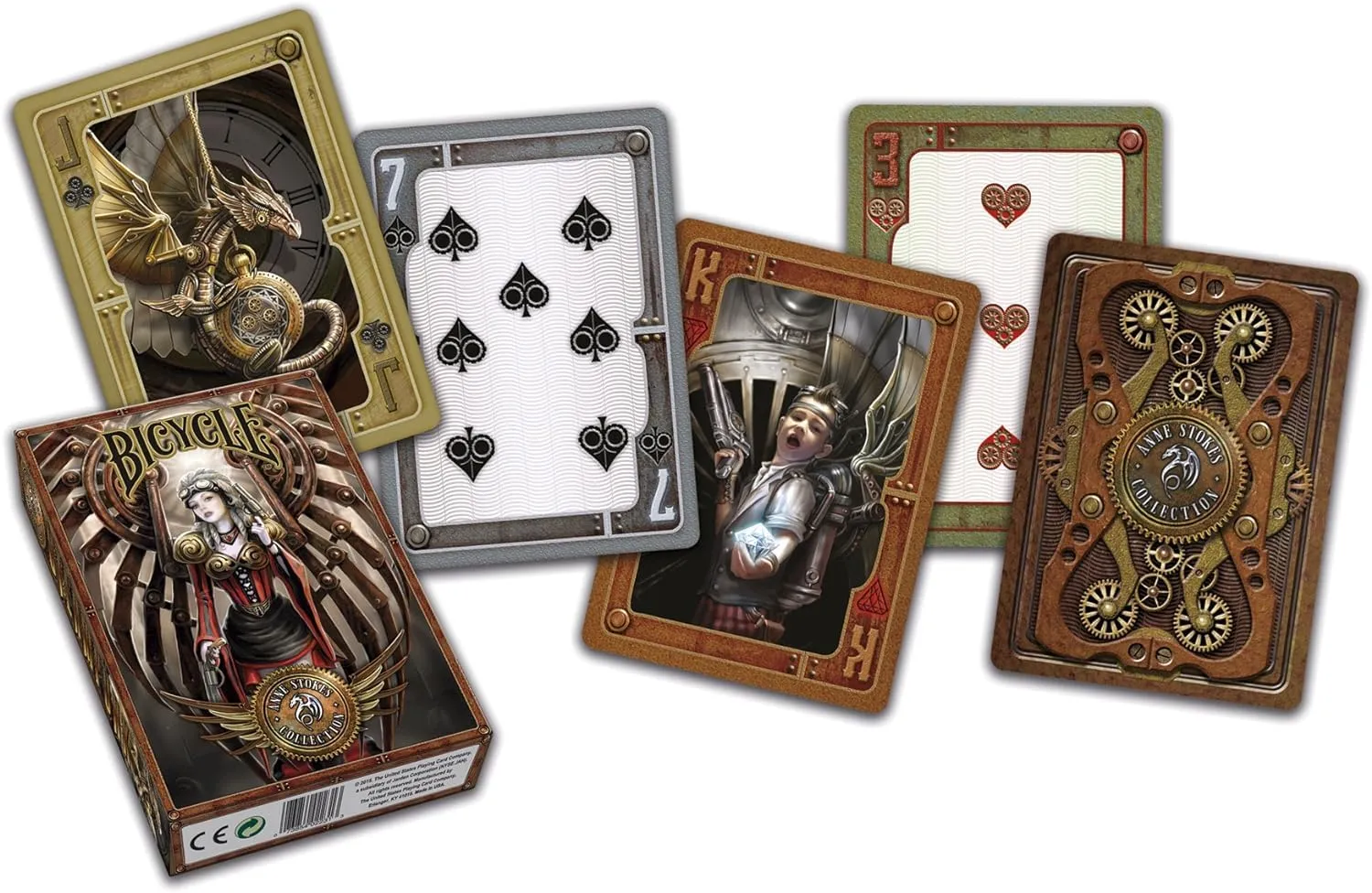 Bicycle Anne Stokes Steampunk carte poker 54 carte fantasy