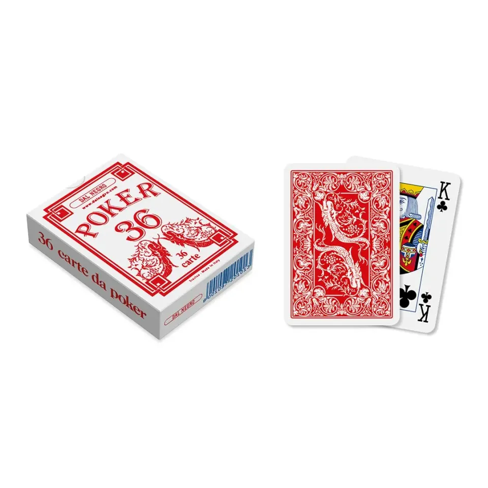 Dal Negro Poker 36 20100 carte da poker astuccio rosso