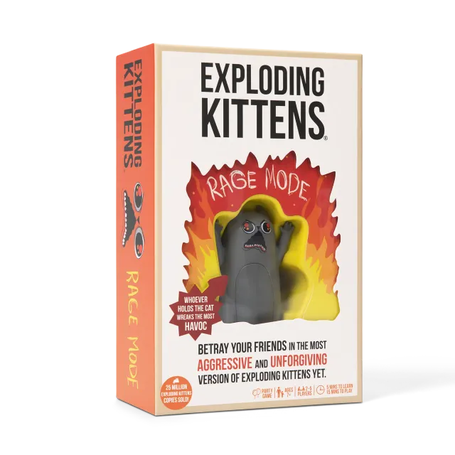 Exploding Kittens Rage Mode gioco carte tradimenti 2-5