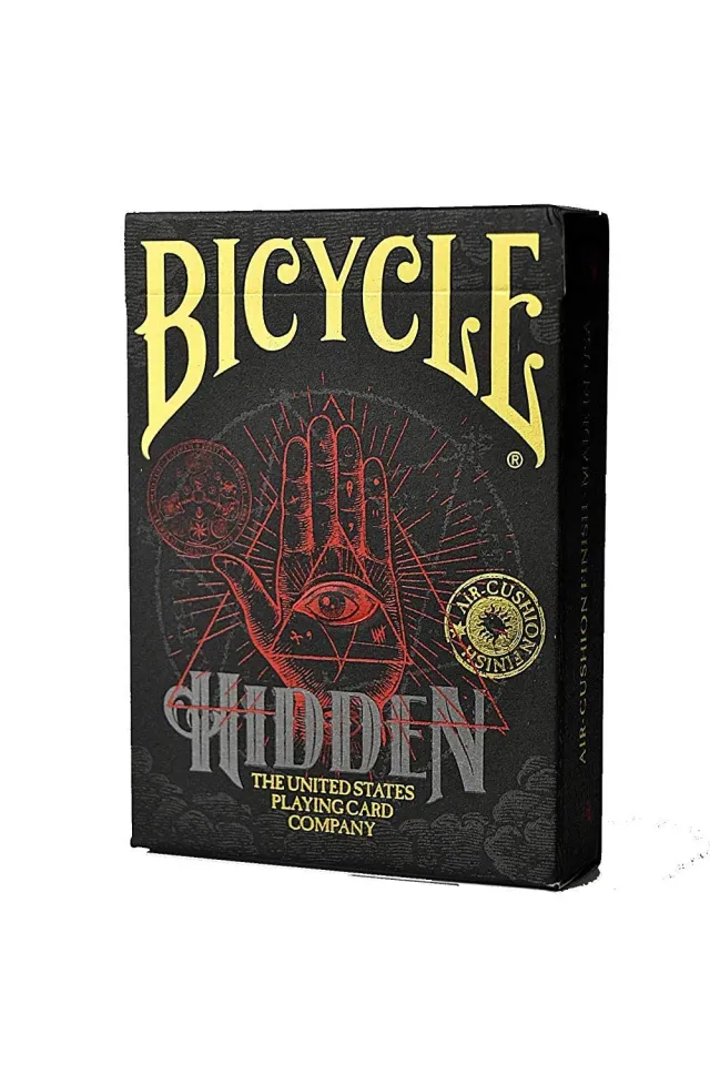 Bicycle Hidden Carte da Poker Nero-Rosso Massoneria 54