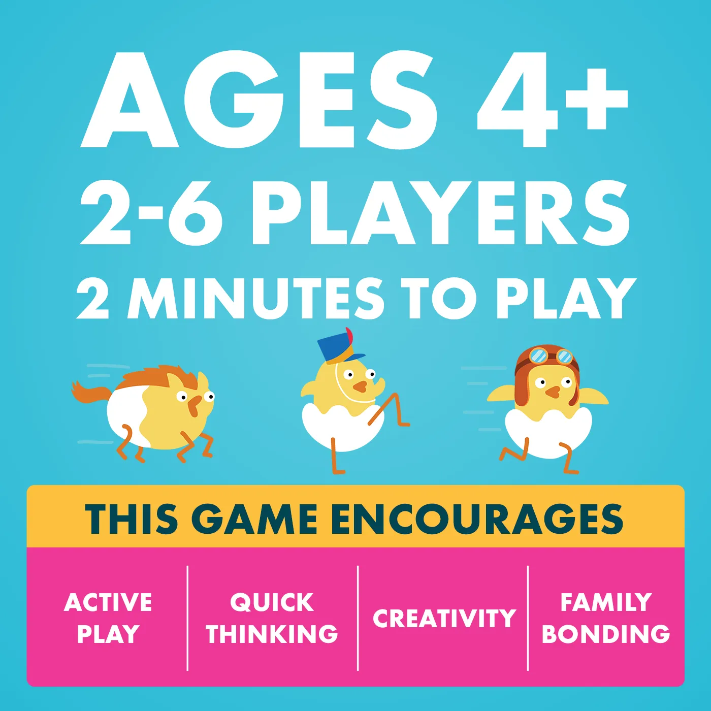 Exploding Kittens Hurry Up Chicken Butt gioco bambini pollo
