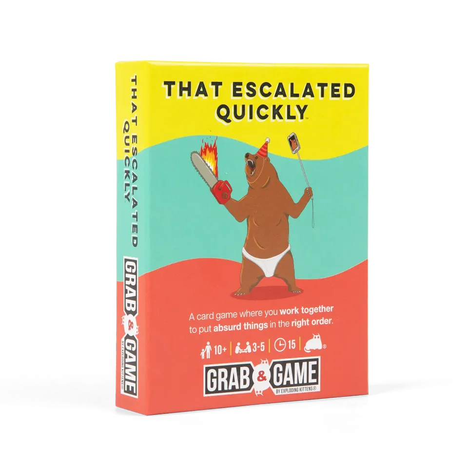 Exploding Kittens That Escalated Quickly Grab & Game gioco viaggio