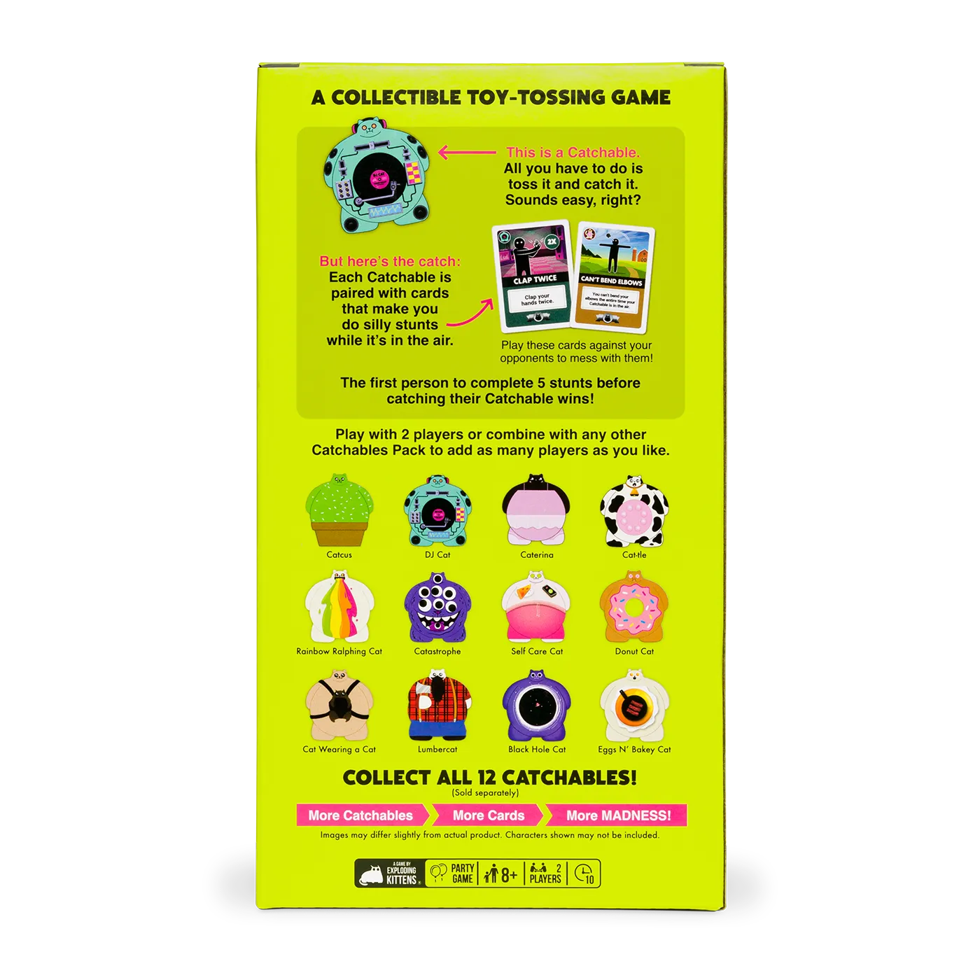 Exploding Kittens Catchables gioco acchiappa 2 pack DJ