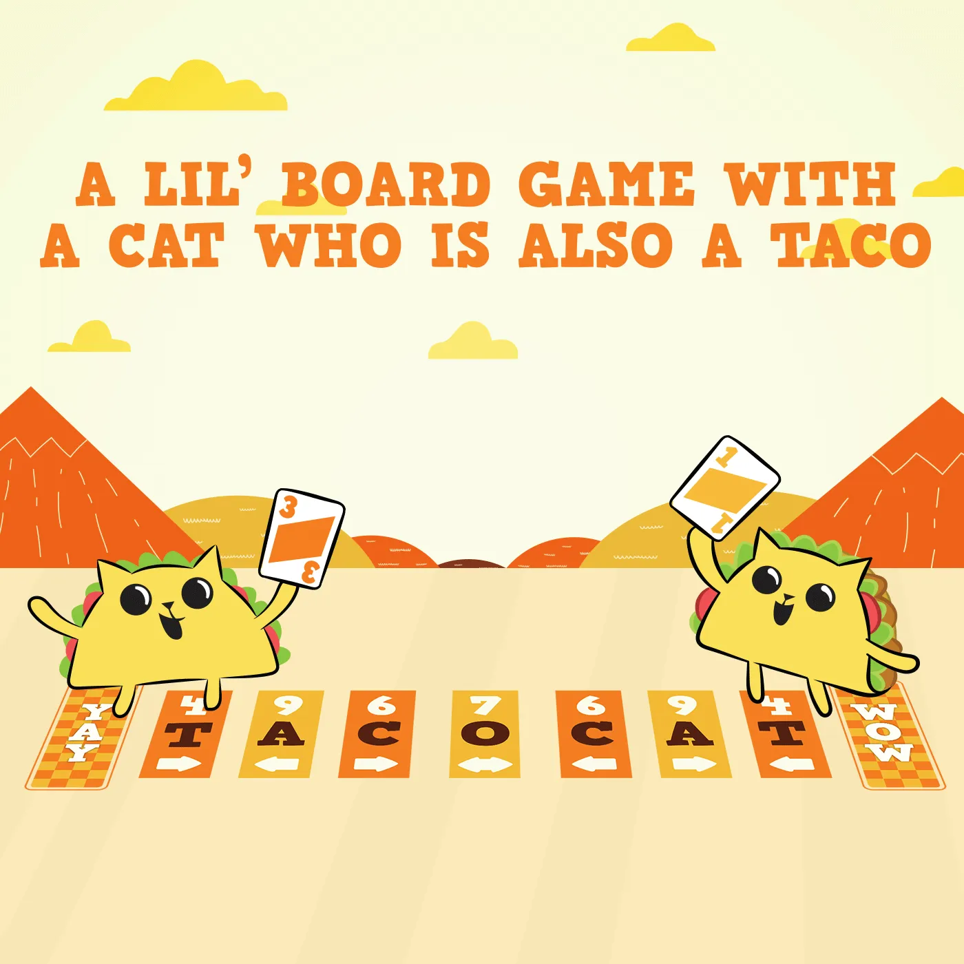 Exploding Kittens Tacocat Spelled Backwards gioco carte duello