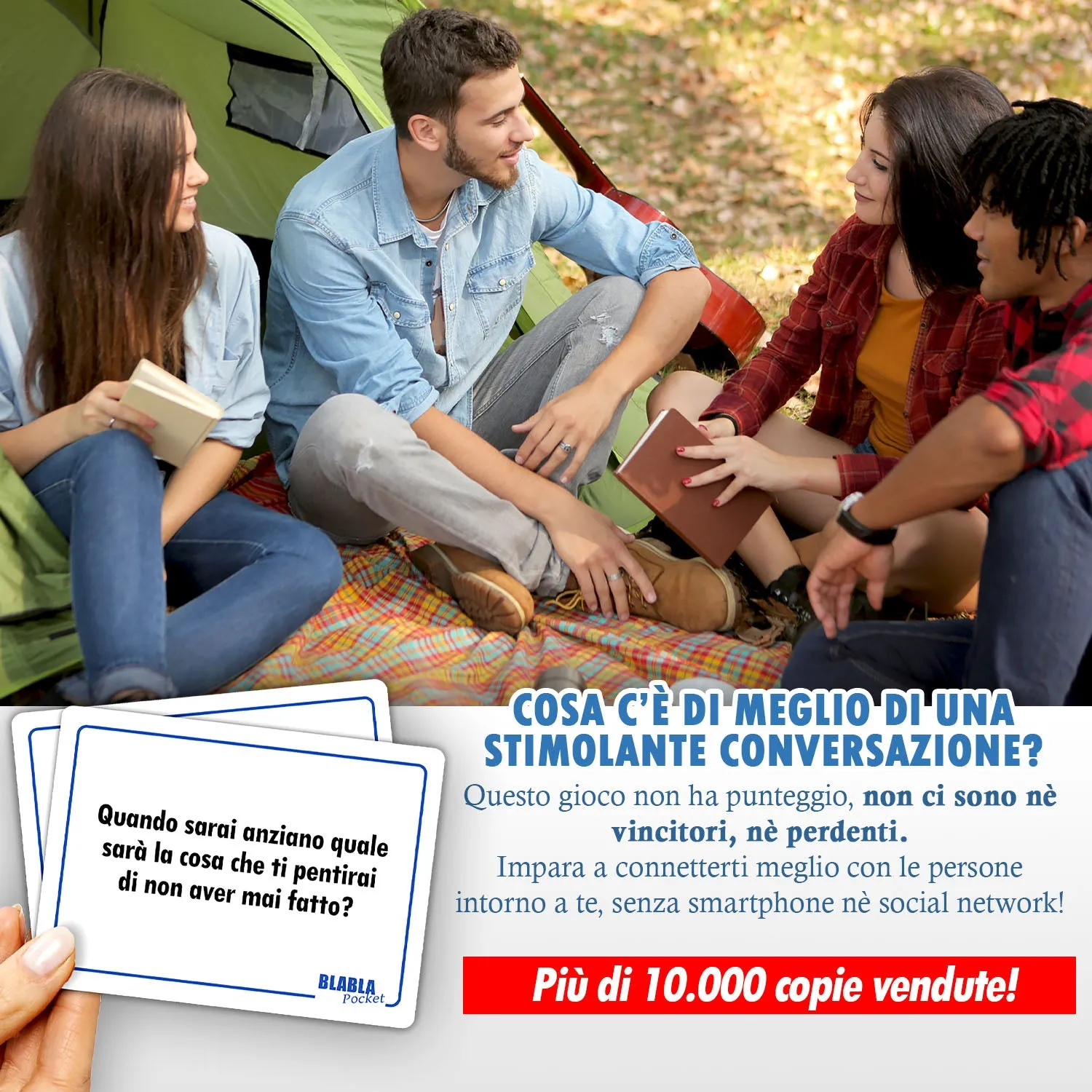 Magma Games BlaBla Pocket Per Amici gioco carte 100 carte conversazione
