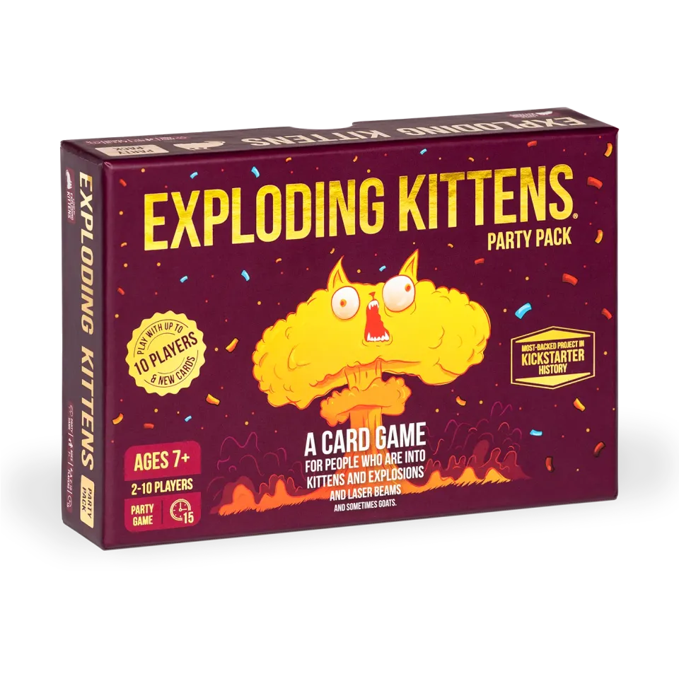 Exploding Kittens Party Pack gioco di carte Italiano 10 giocatori