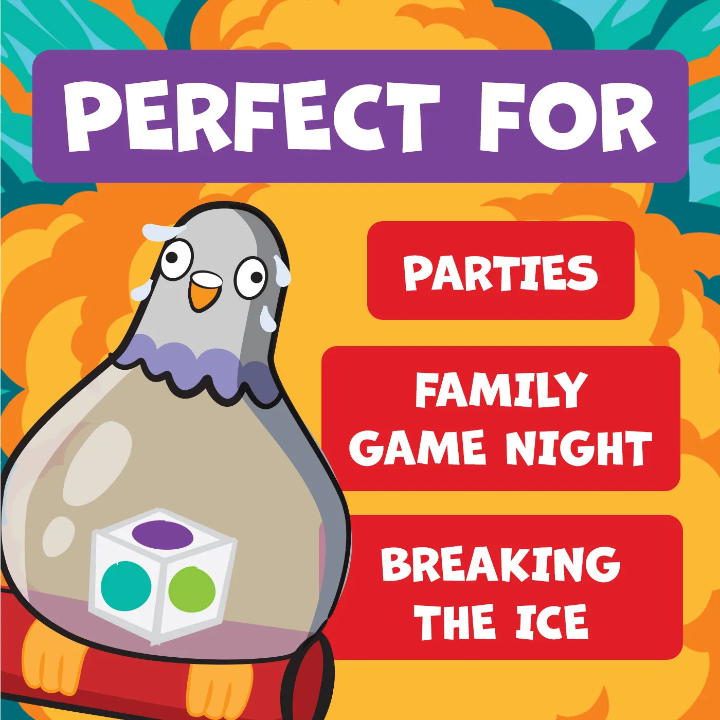 Exploding Kittens Exploding Pigeon gioco party con piccione
