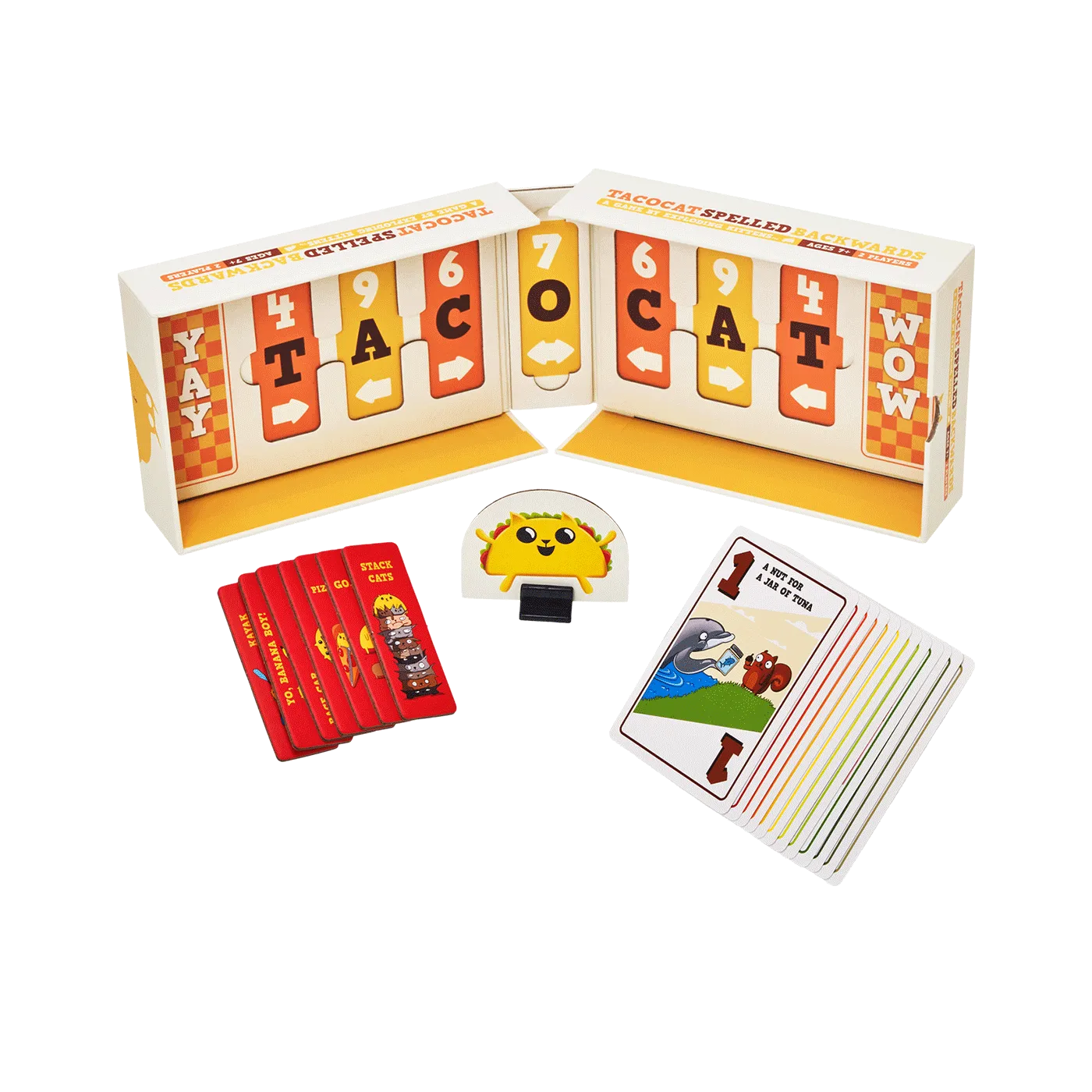 Exploding Kittens Tacocat Spelled Backwards gioco carte duello