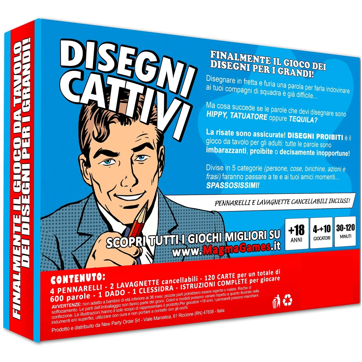 Magma Games Disegni Cattivi party game disegno 18+ 600 parole vietate