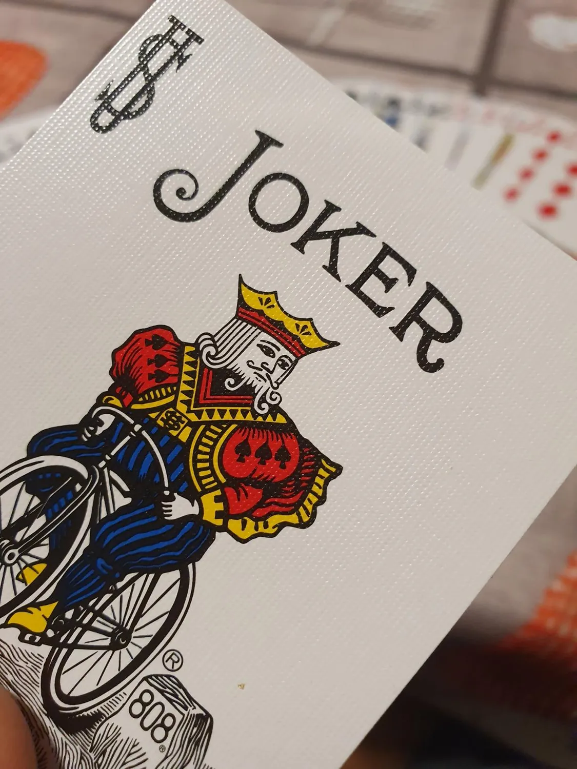 Bicycle Rider Back 808 carte da poker doppio mazzo rosso blu