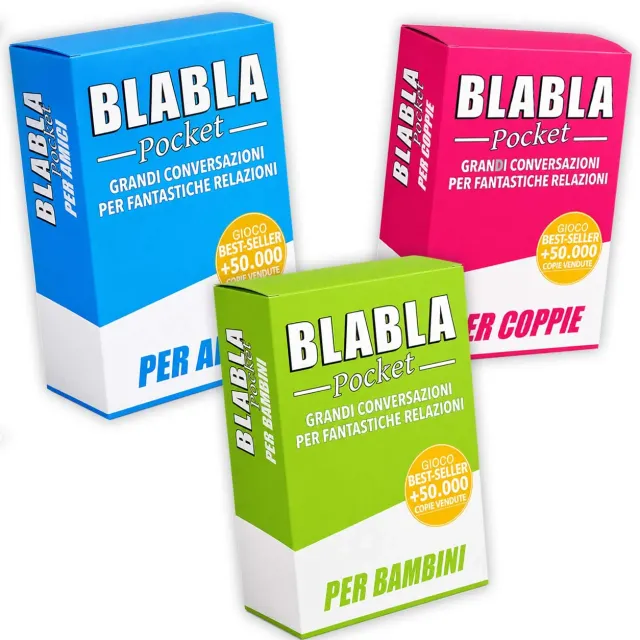 Magma Games BlaBla Pocket Bundle gioco carte 3 mazzi amici coppie bambini