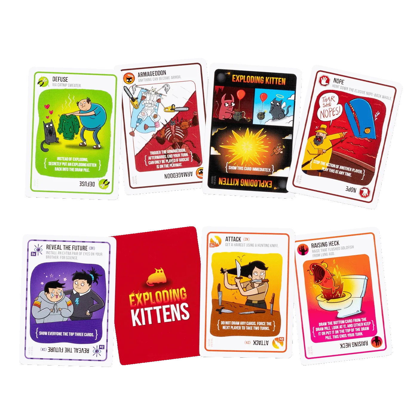 Exploding Kittens Good vs Evil gioco di carte scontri