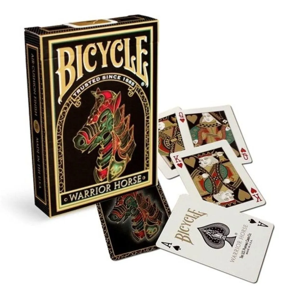 Bicycle Warrior Horse mazzo carte da poker nero