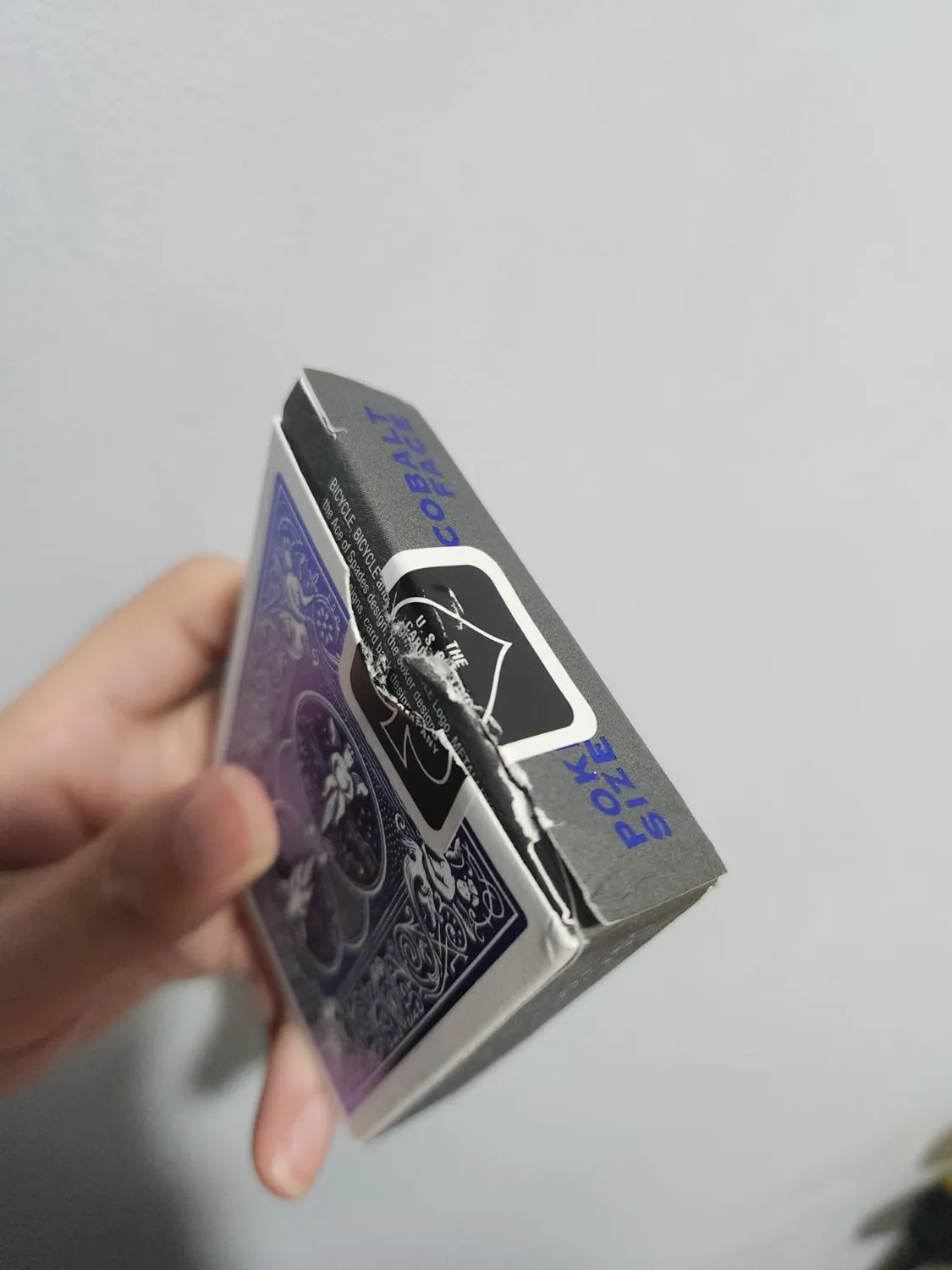 Bicycle Metalluxe Cobalt Rider mazzo carte da poker blu