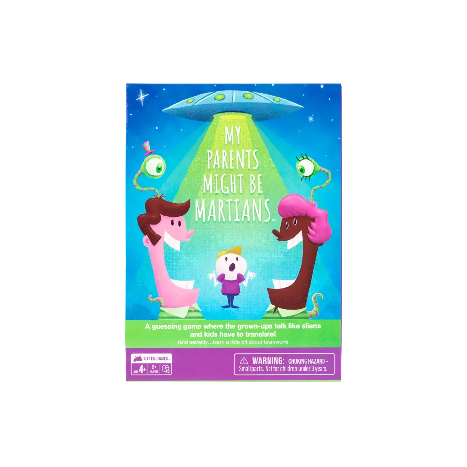 Exploding Kittens My Parents Might Be Martians gioco carte famiglia