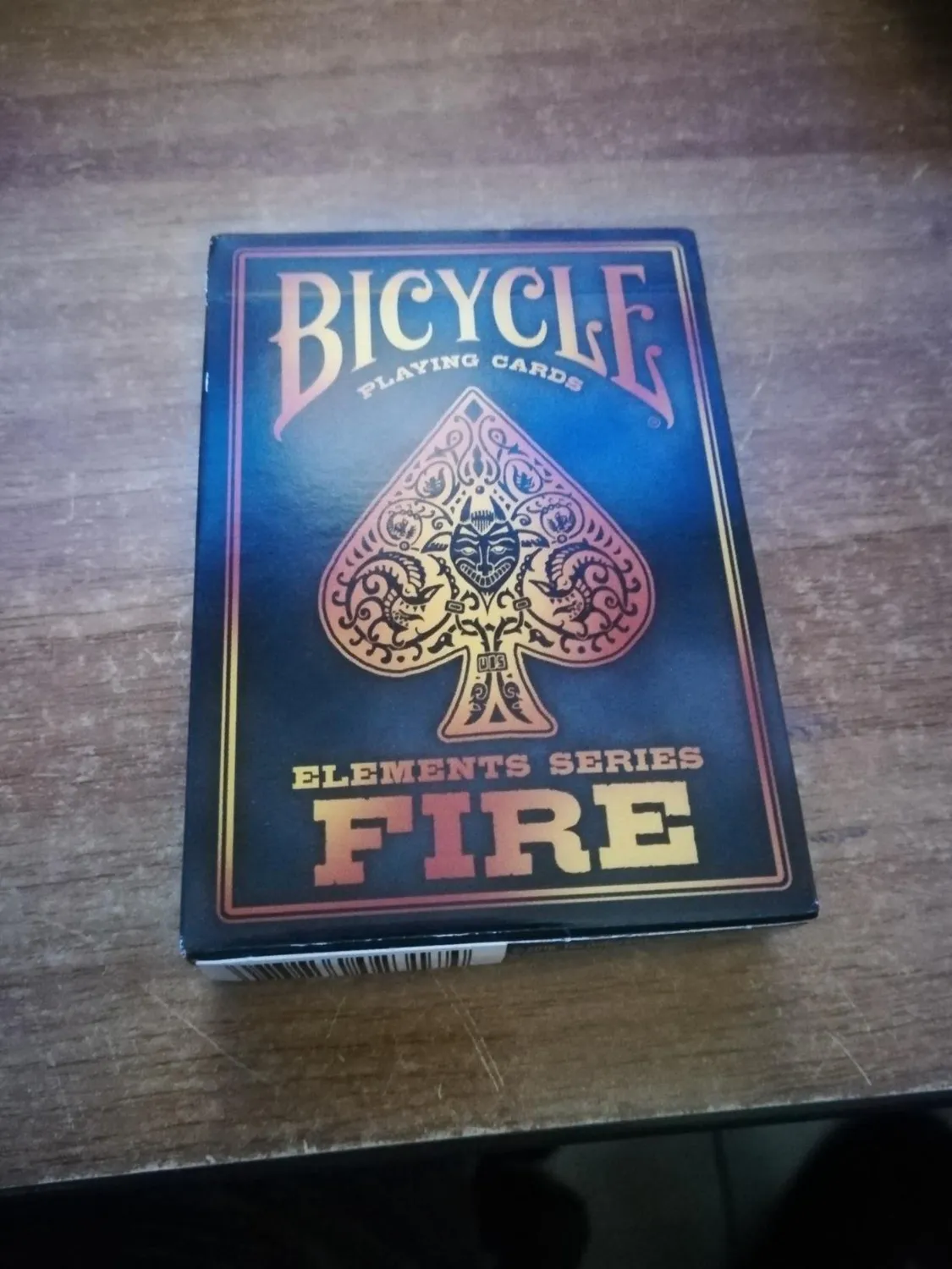 Bicycle Fire carte da poker mazzo collezione fiamme rosse