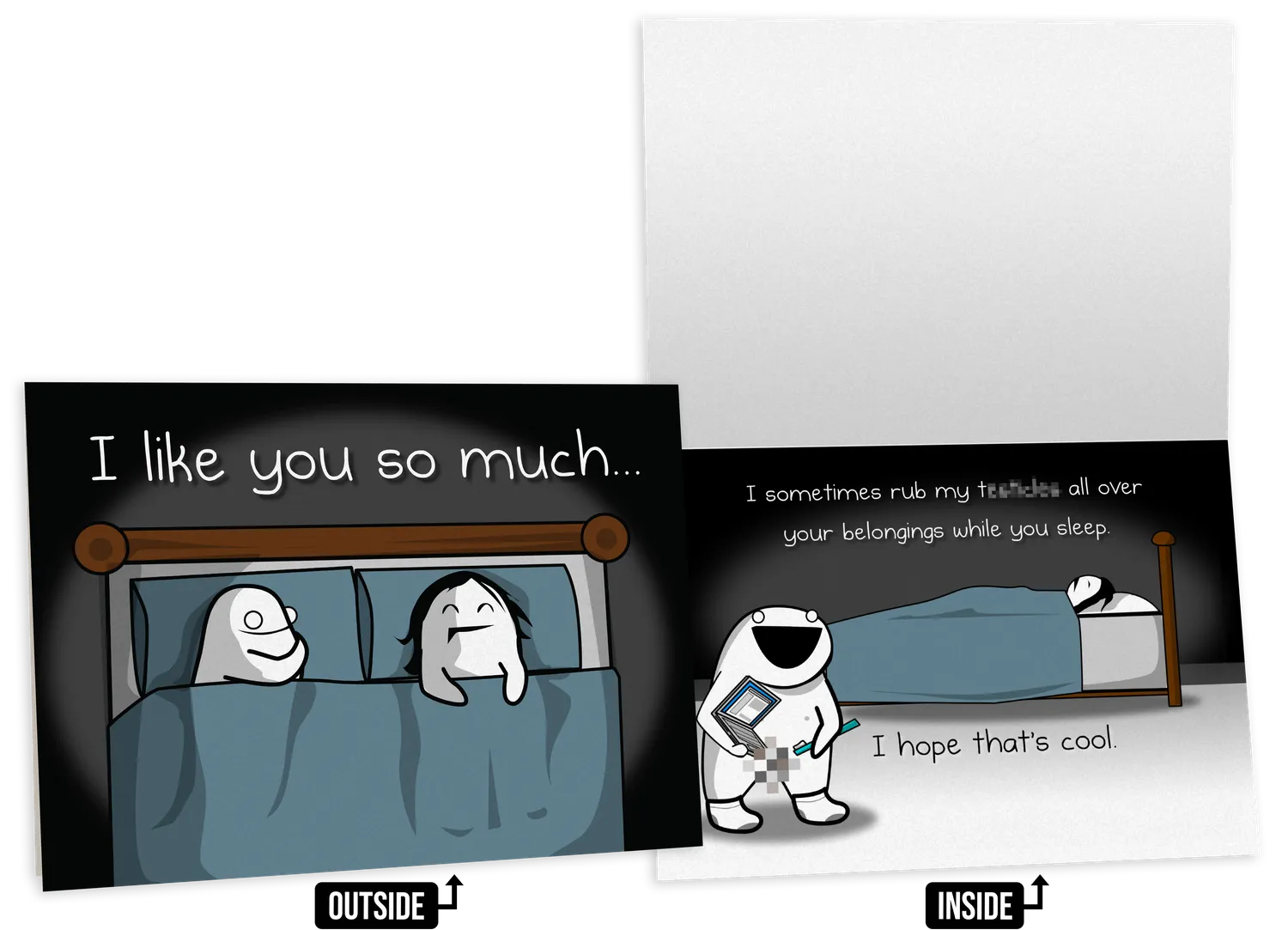 Exploding Kittens Love & Friendship Vol. C biglietti auguri 4 pezzi NSFW