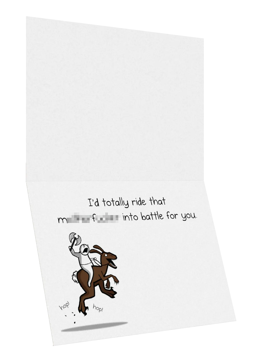 Exploding Kittens BunnyRaptor biglietto amicizia NSFW