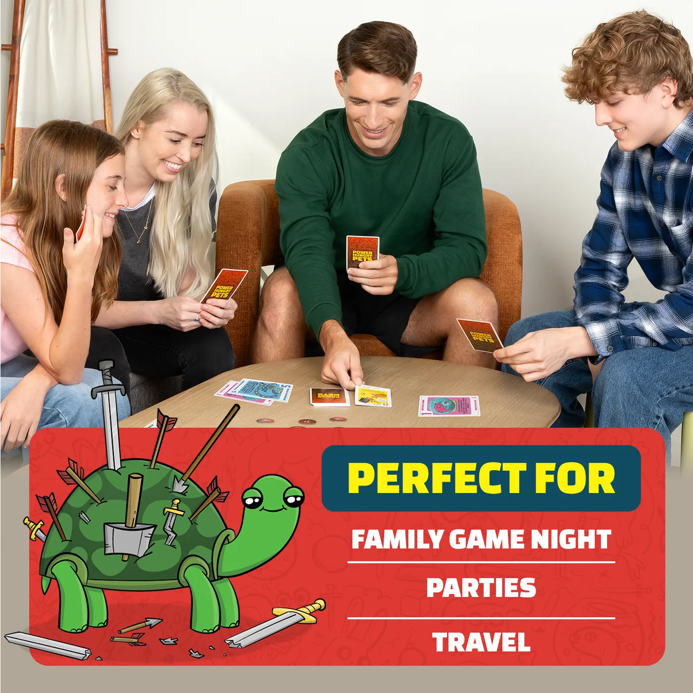Exploding Kittens Power Hungry Pets gioco carte versione piccola
