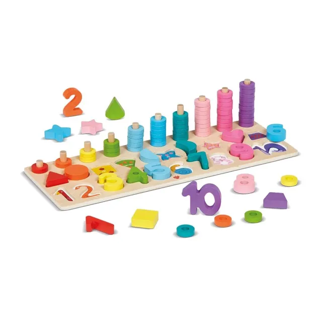 Dal Negro 1 2 3 Color gioco educativo legno numeri colori