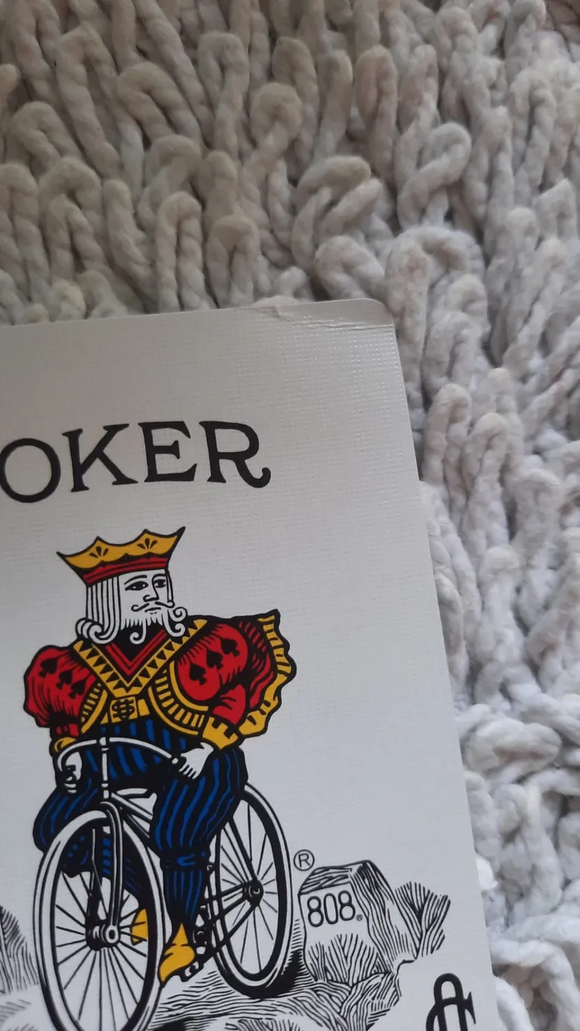 Bicycle Rider Back 808 carte da poker doppio mazzo rosso blu