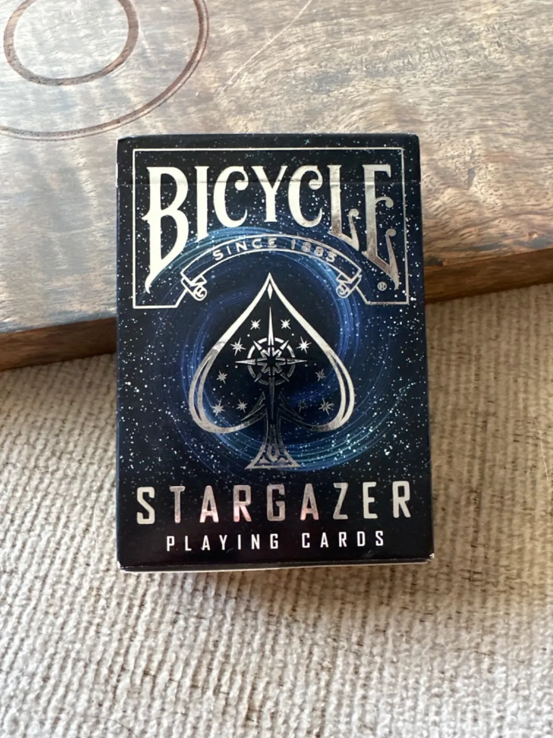 Bicycle Stargazer carte da poker mazzo nero buco nero