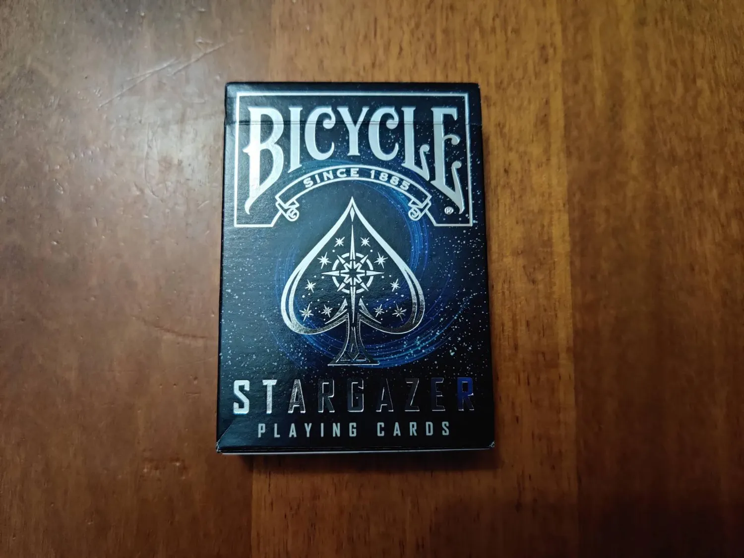 Bicycle Stargazer carte da poker mazzo nero buco nero
