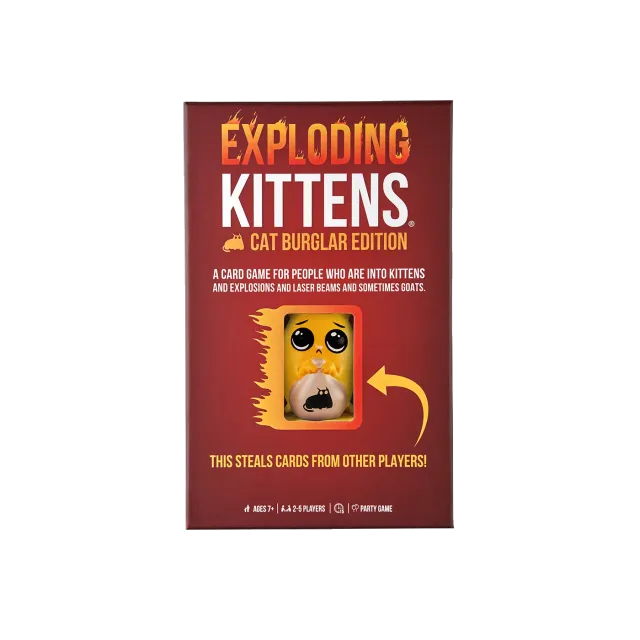 Exploding Kittens Cat Burglar Edition gioco carte con ladro