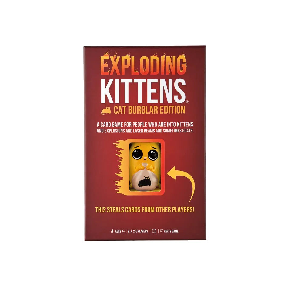 Exploding Kittens Cat Burglar Edition gioco carte con ladro