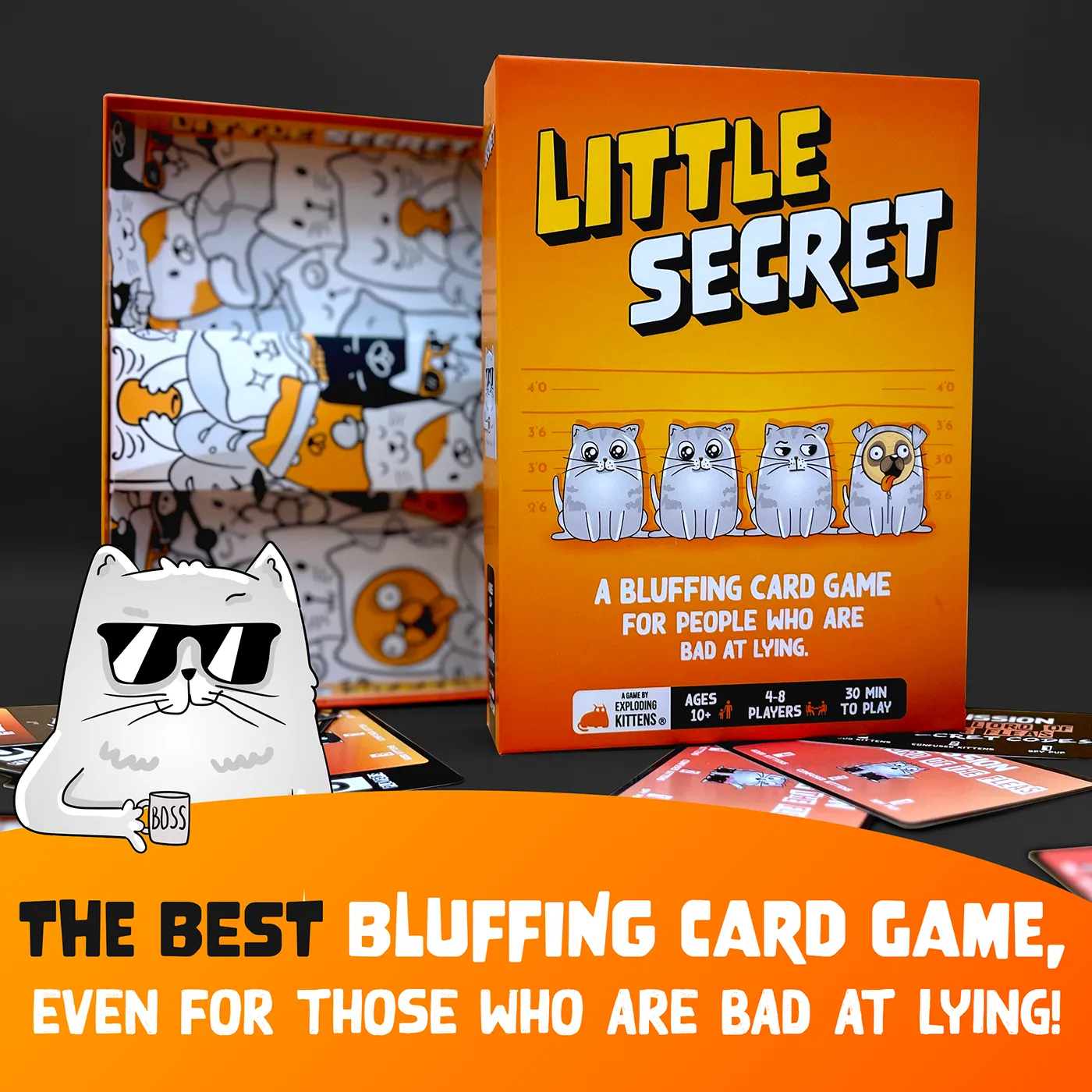 Exploding Kittens Little Secret gioco bluff deduzione