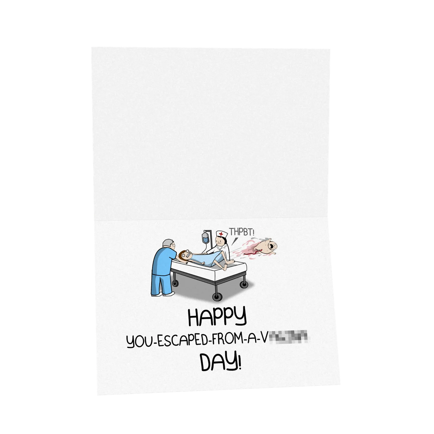 Exploding Kittens Escaped biglietto compleanno NSFW