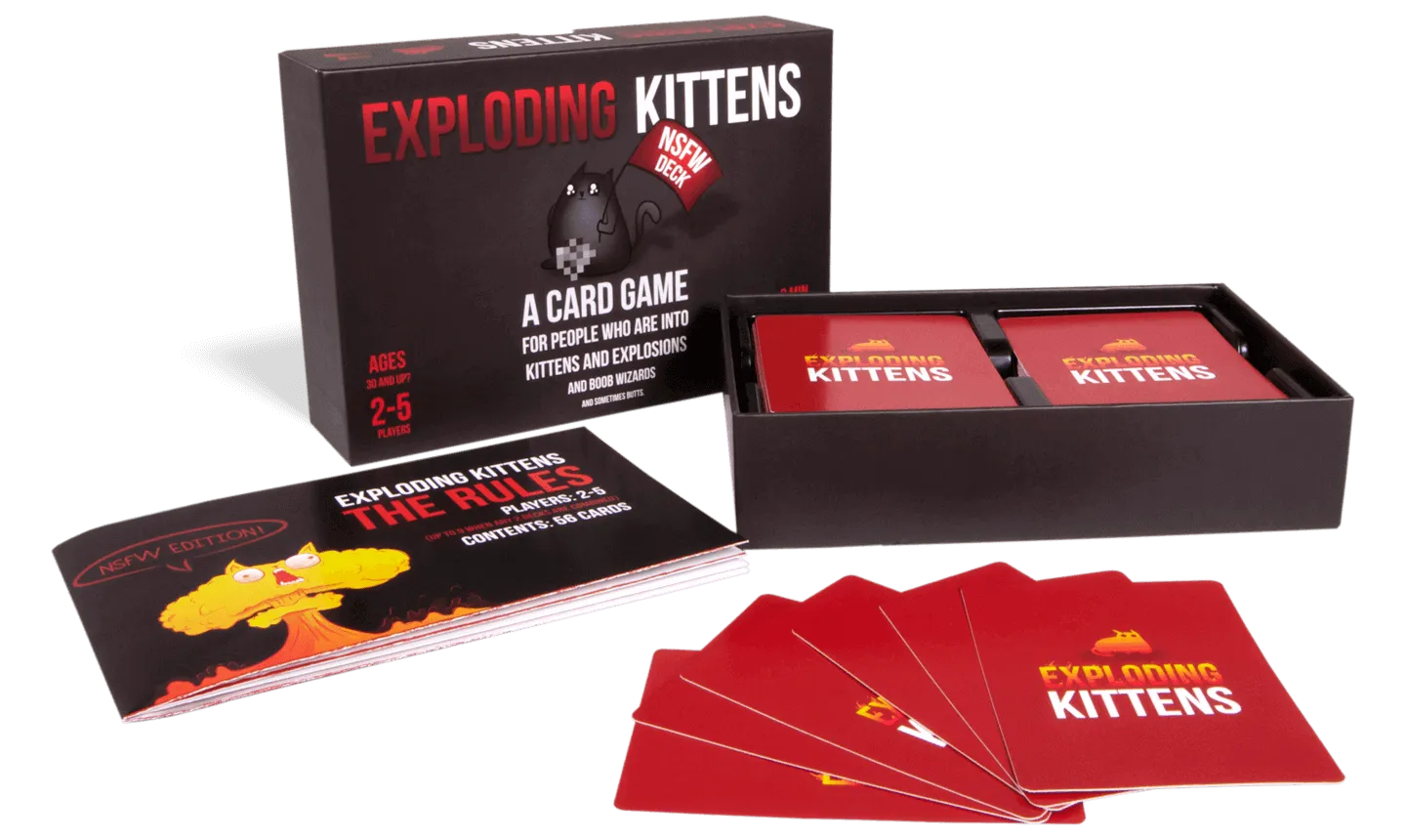 Exploding Kittens NSFW Bundle giochi carte vietato 17+