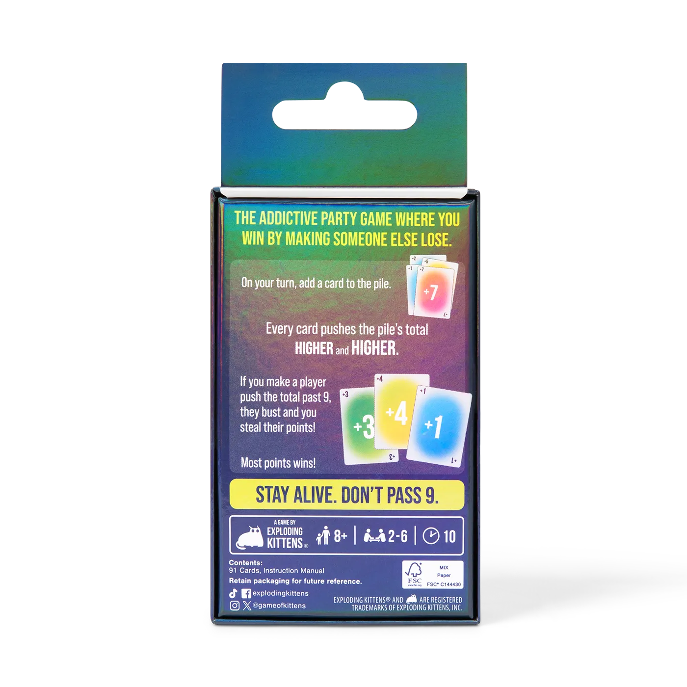 Exploding Kittens 9 Lives gioco di carte fino a 9