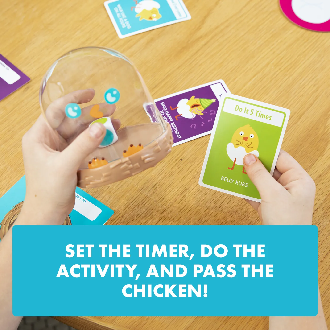 Exploding Kittens Hurry Up Chicken Butt gioco bambini pollo