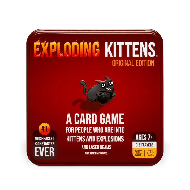 Exploding Kittens Original Edition gioco carte latta viaggio
