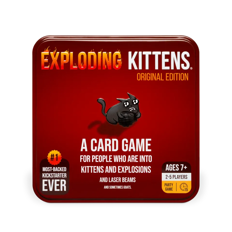 Exploding Kittens Original Edition gioco carte latta viaggio