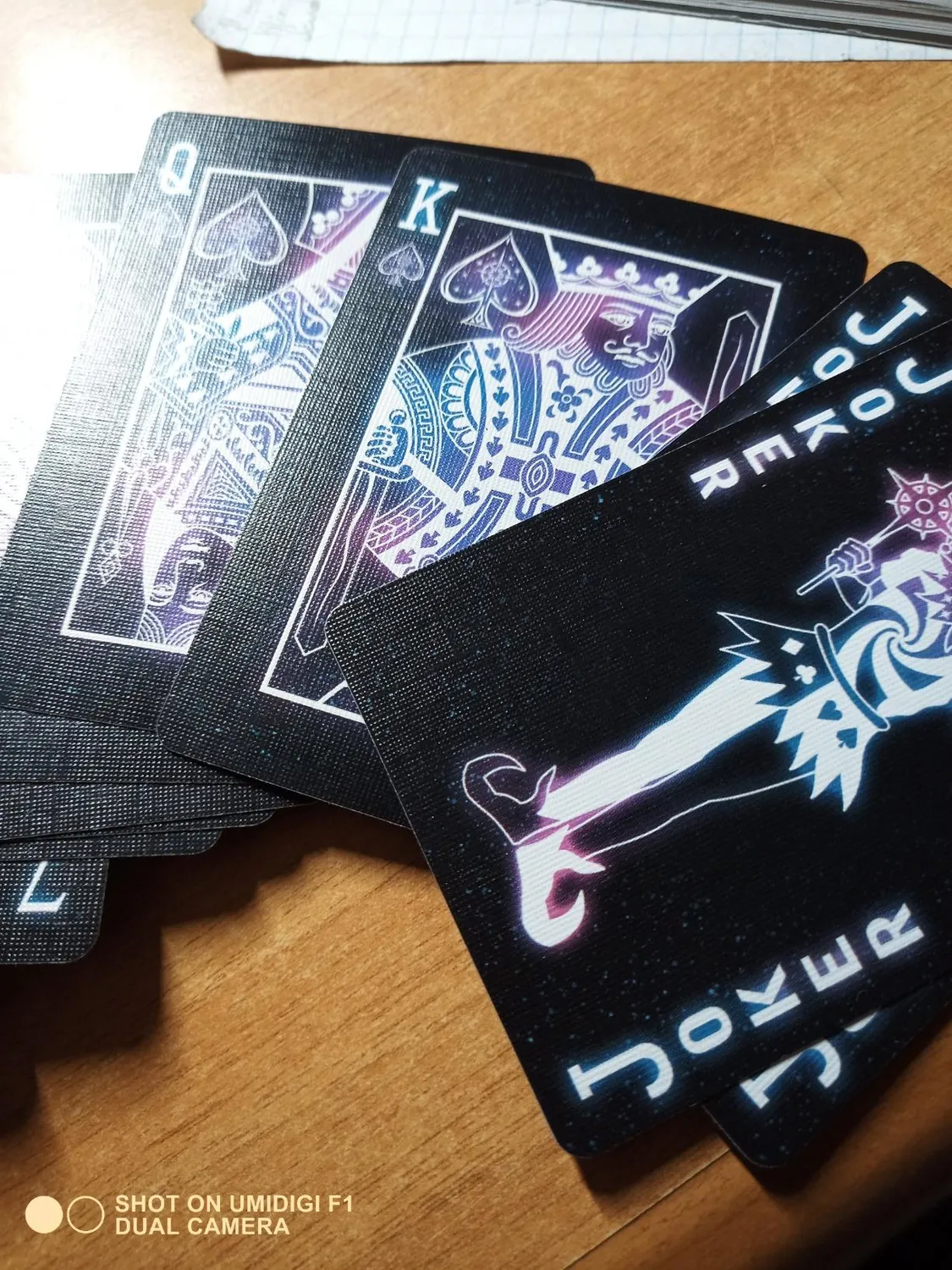 Bicycle Stargazer carte da poker mazzo nero buco nero