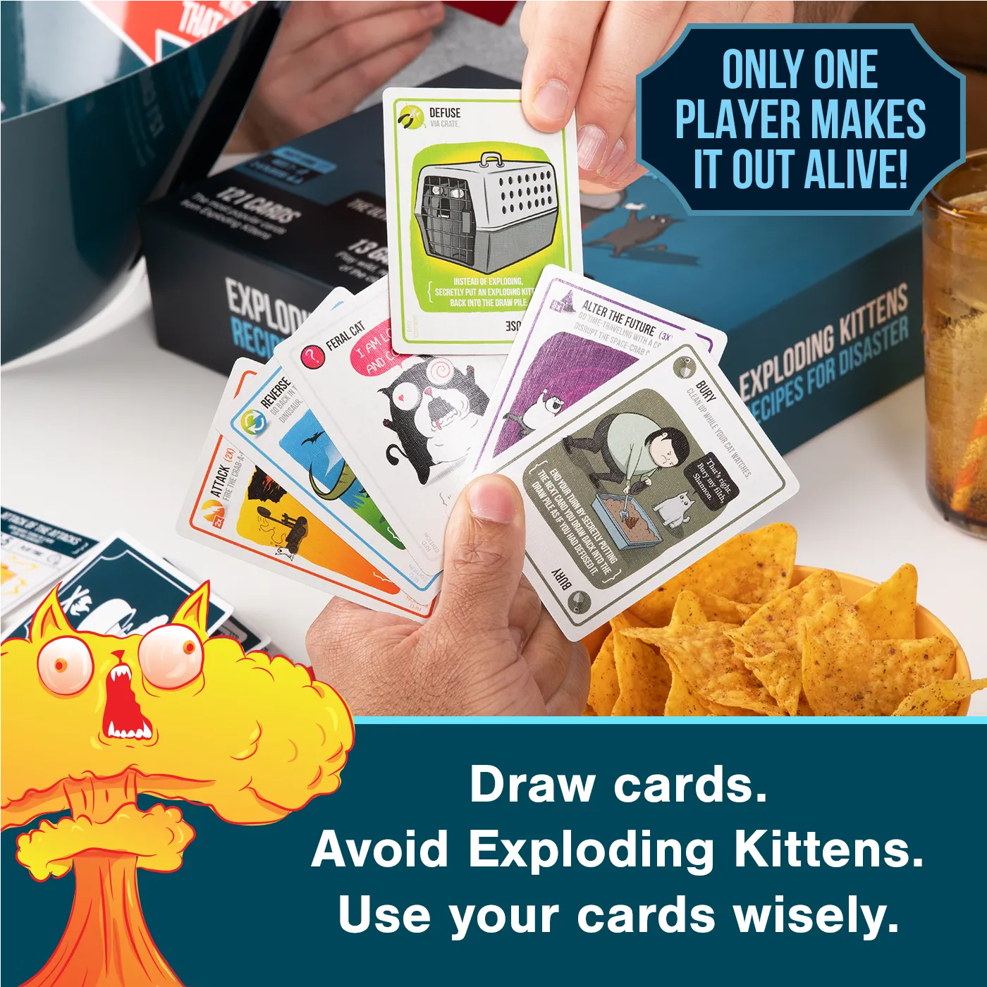 Exploding Kittens Recipes for Disaster gioco carte edizione inglese