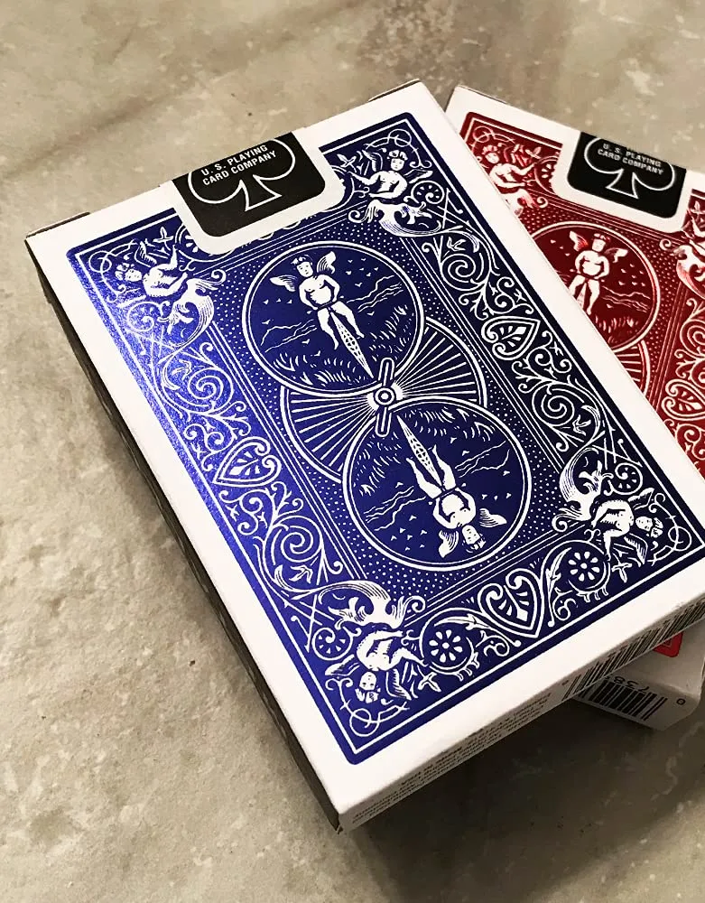 Bicycle Metalluxe Cobalt Rider mazzo carte da poker blu