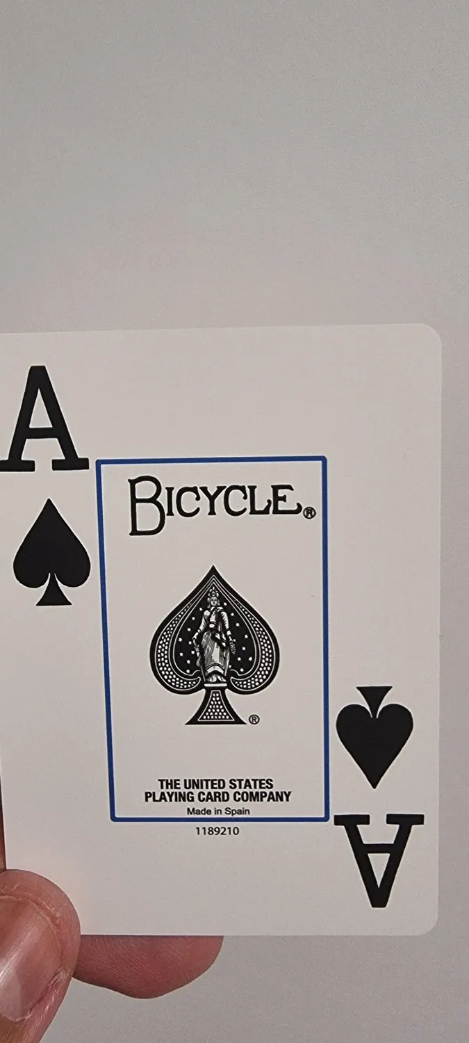 Bicycle Prestige carte da poker plastica indici jumbo rosso/blu