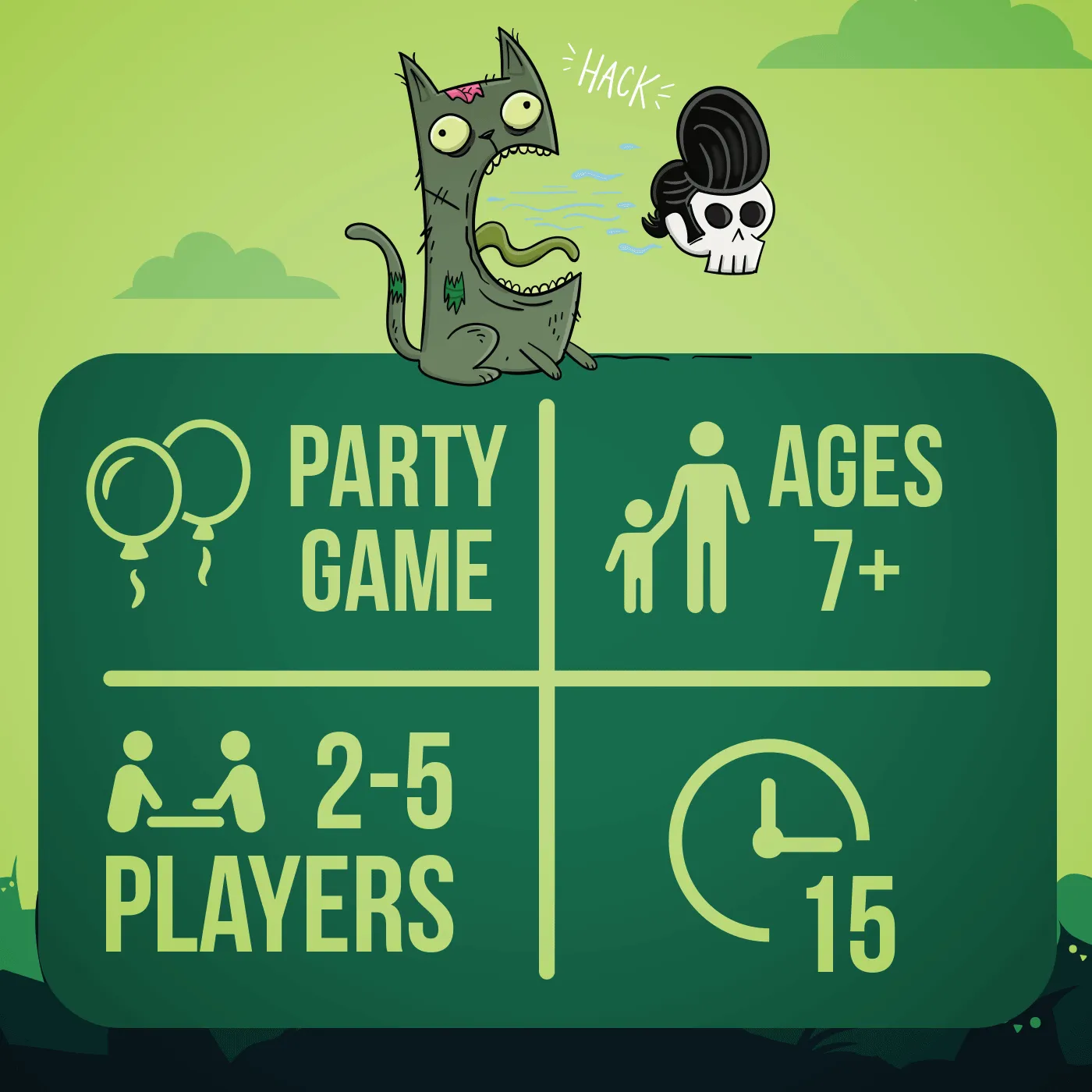 Exploding Kittens Zombie Party bundle giochi carte
