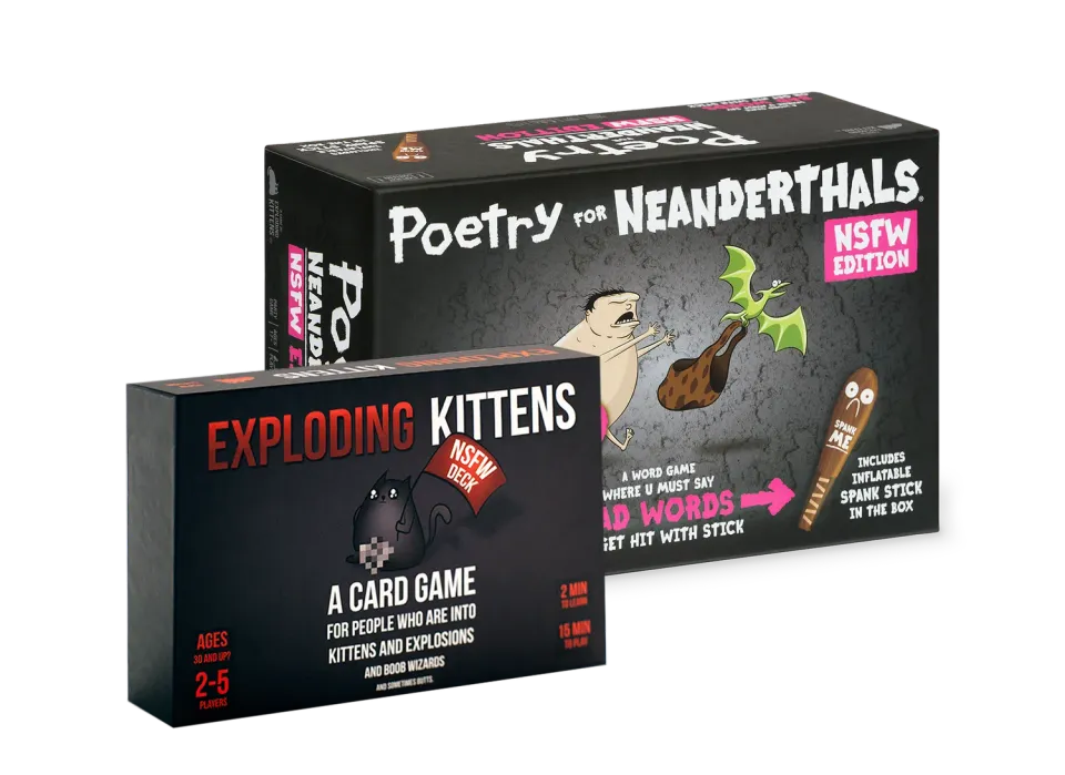 Exploding Kittens NSFW Bundle giochi carte vietato 17+