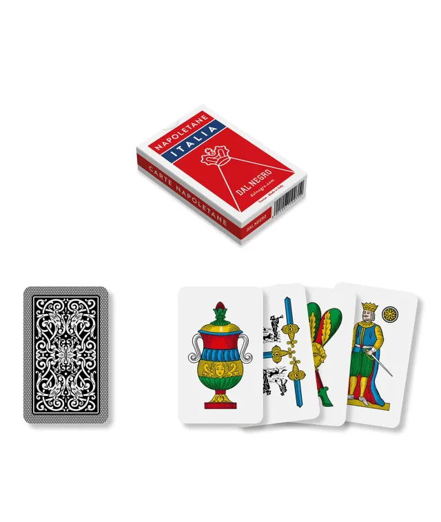 Dal Negro Napoletane 10071 Carte da Gioco 40 Carte Astuccio Rosso