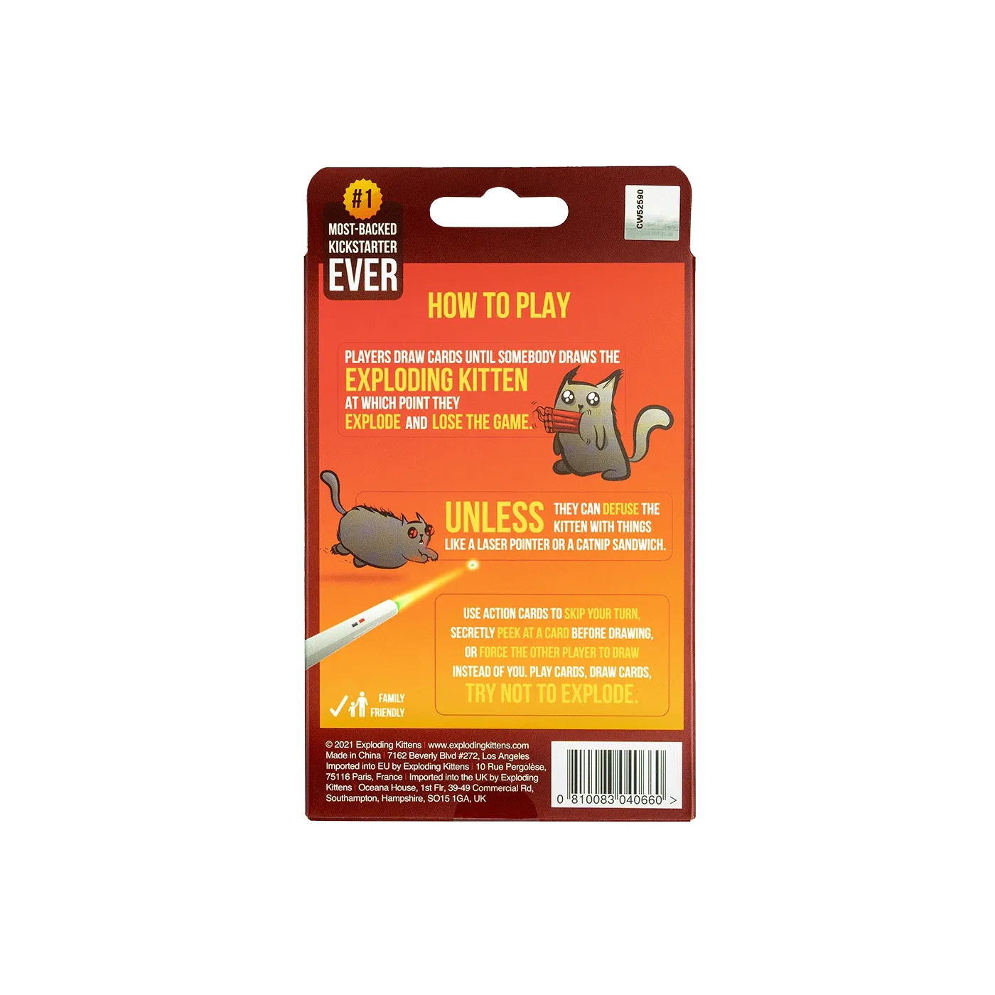 Exploding Kittens 2-Player Edition gioco carte 2 giocatori ITA