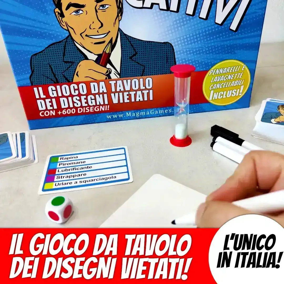 Magma Games Disegni Cattivi party game disegno 18+ 600 parole vietate