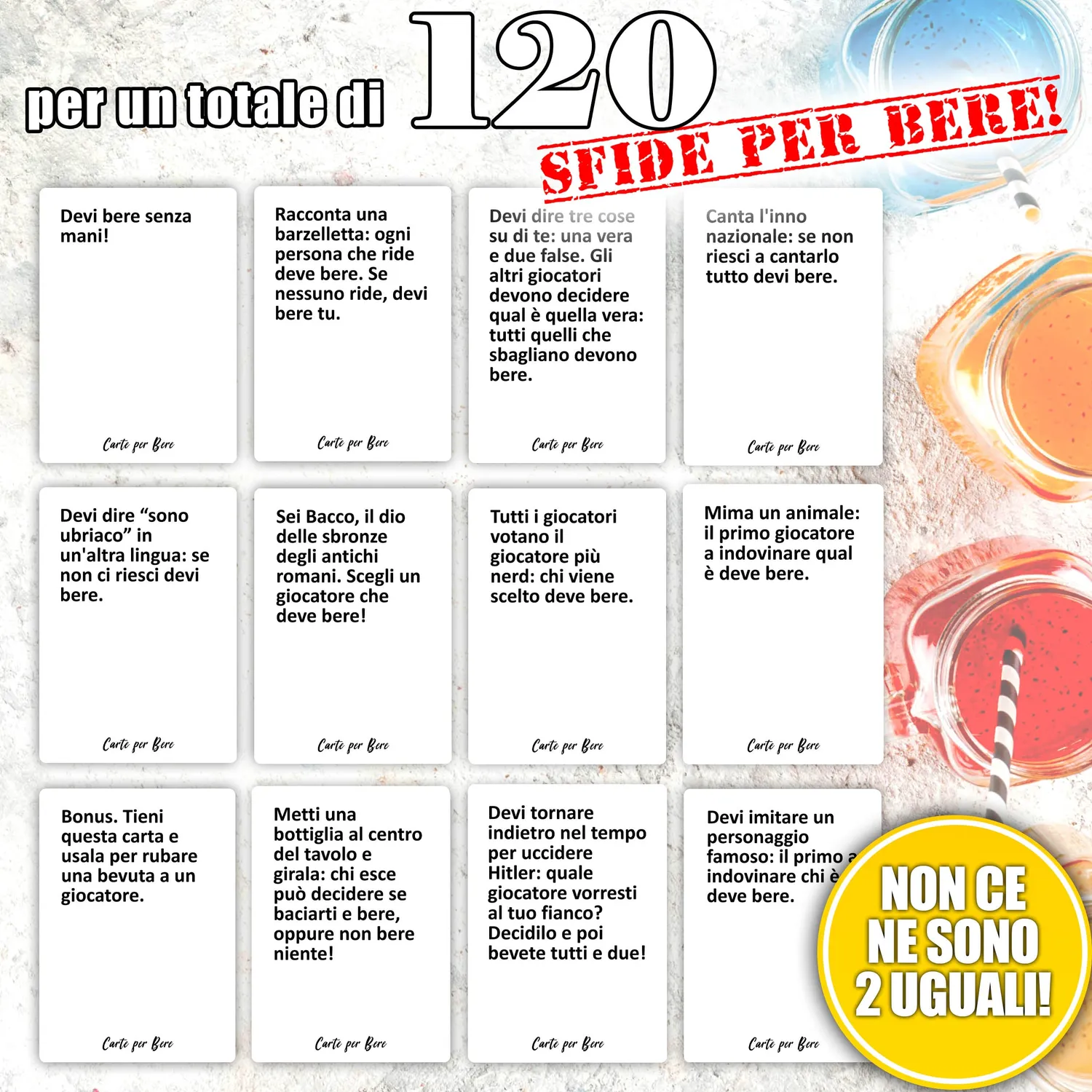 Magma Games Carte per Bere party game 120 carte 18+