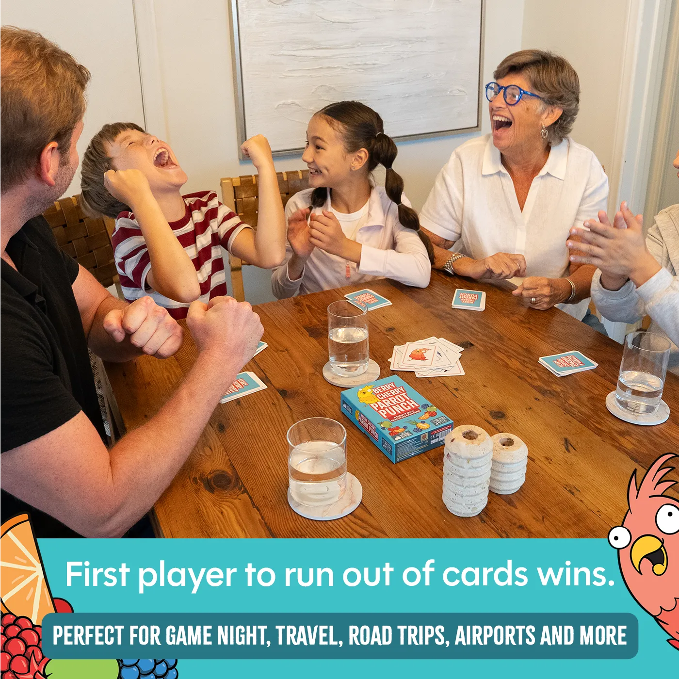 Exploding Kittens Berry Cherry Parrot Punch gioco carte veloce